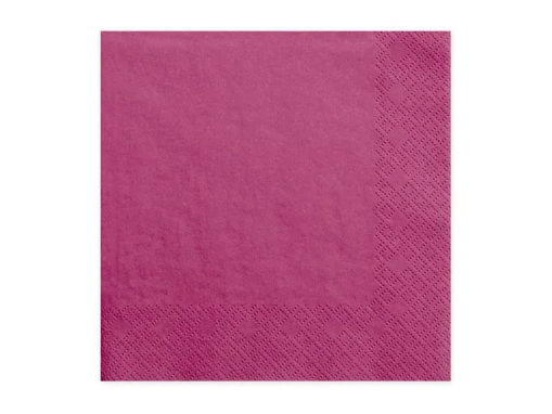 Picture of PAPER NAPKINS 3 LAYER DARK PINK 33x33CM - 20 PACK